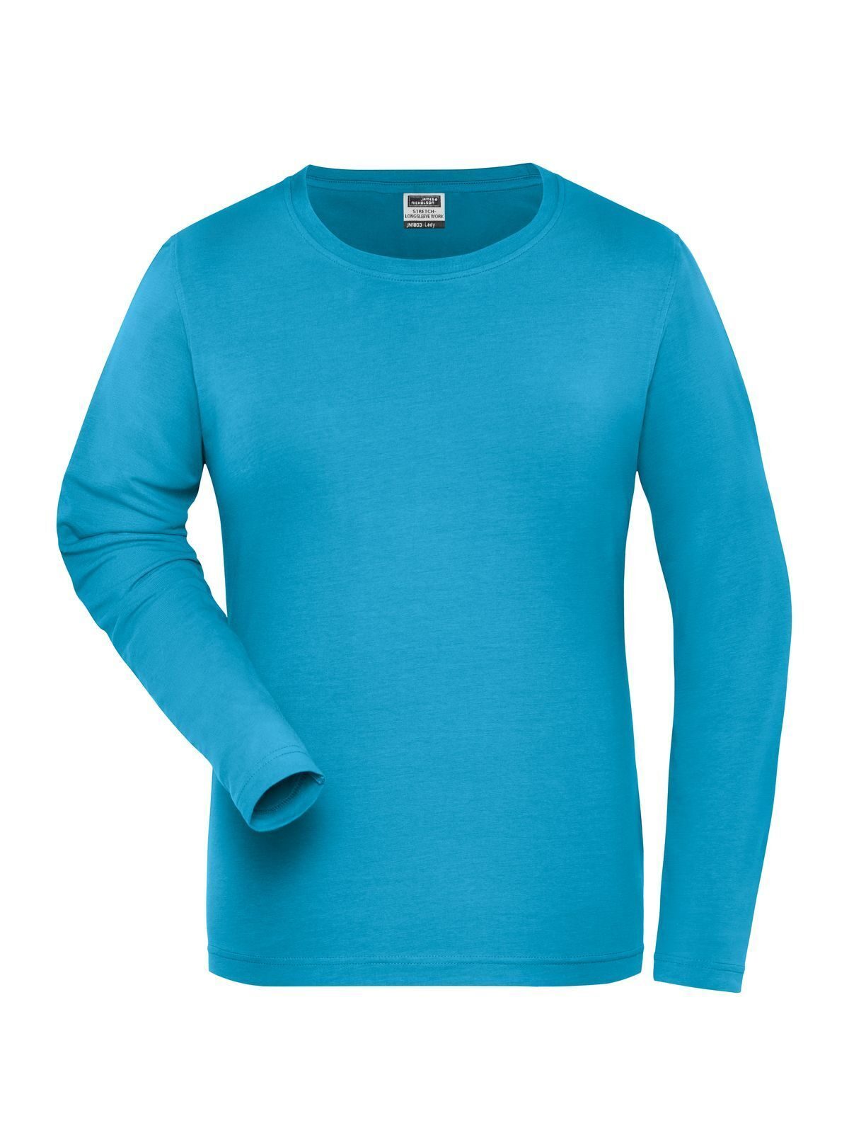 Ladies' Bio Stretch-Longsleeve Work - Solid Daiber Turquoise