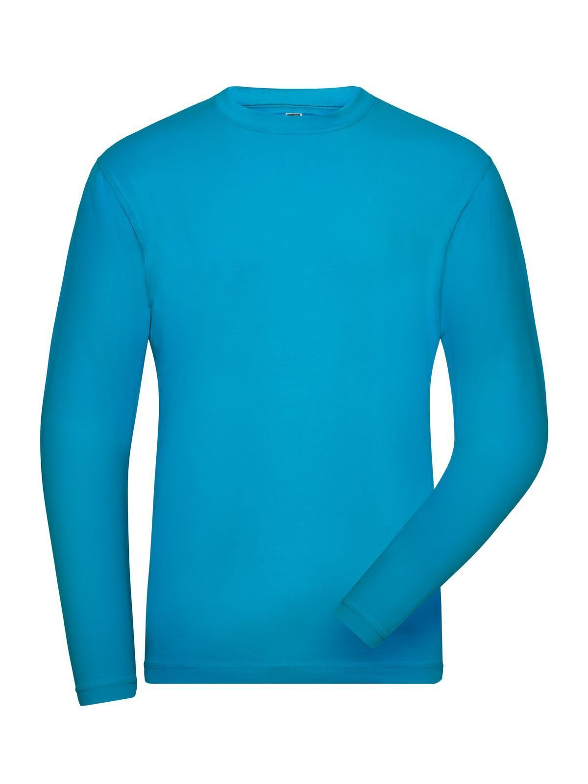 Men's Bio Stretch-Longsleeve Work - Solid Daiber Turquoise