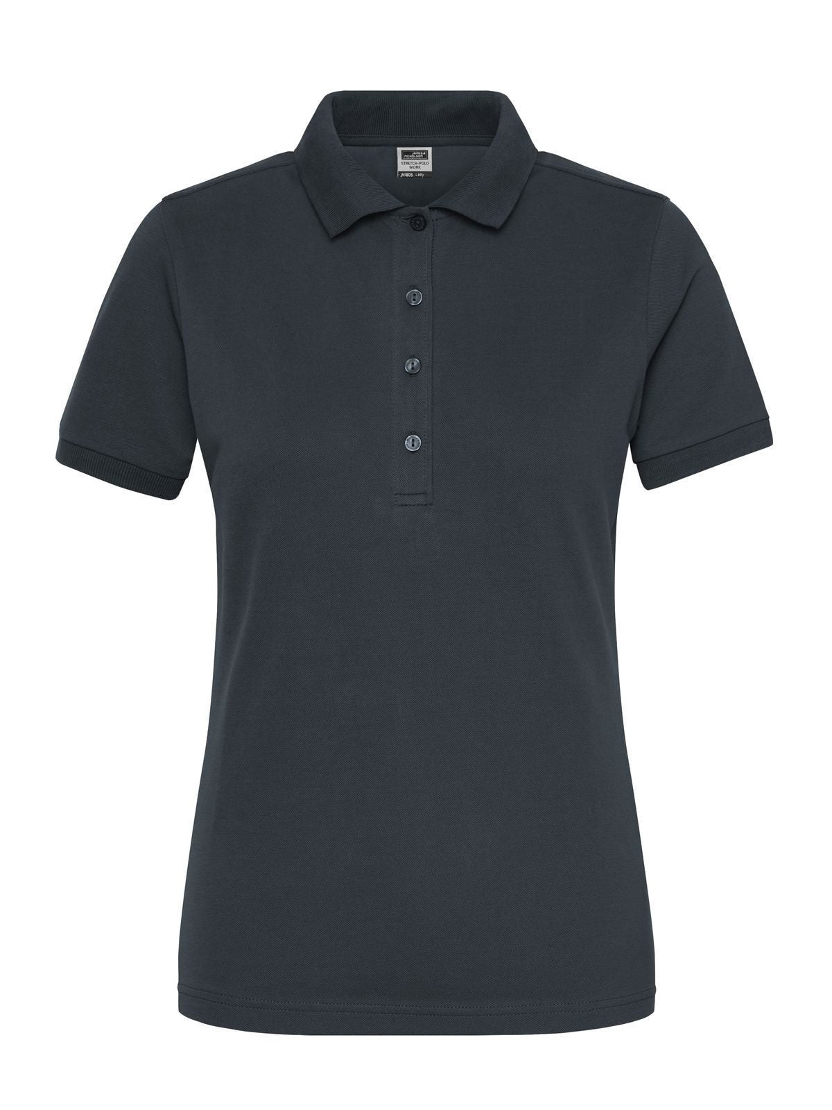 Ladies' Bio Stretch-Polo Work - Solid Daiber Carbon