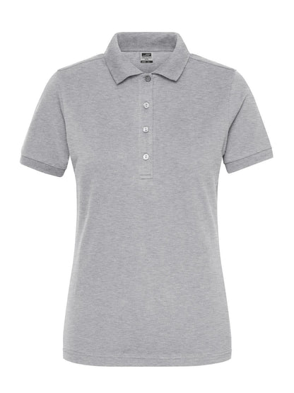 Ladies' Bio Stretch-Polo Work - Solid Daiber Grey-Heather