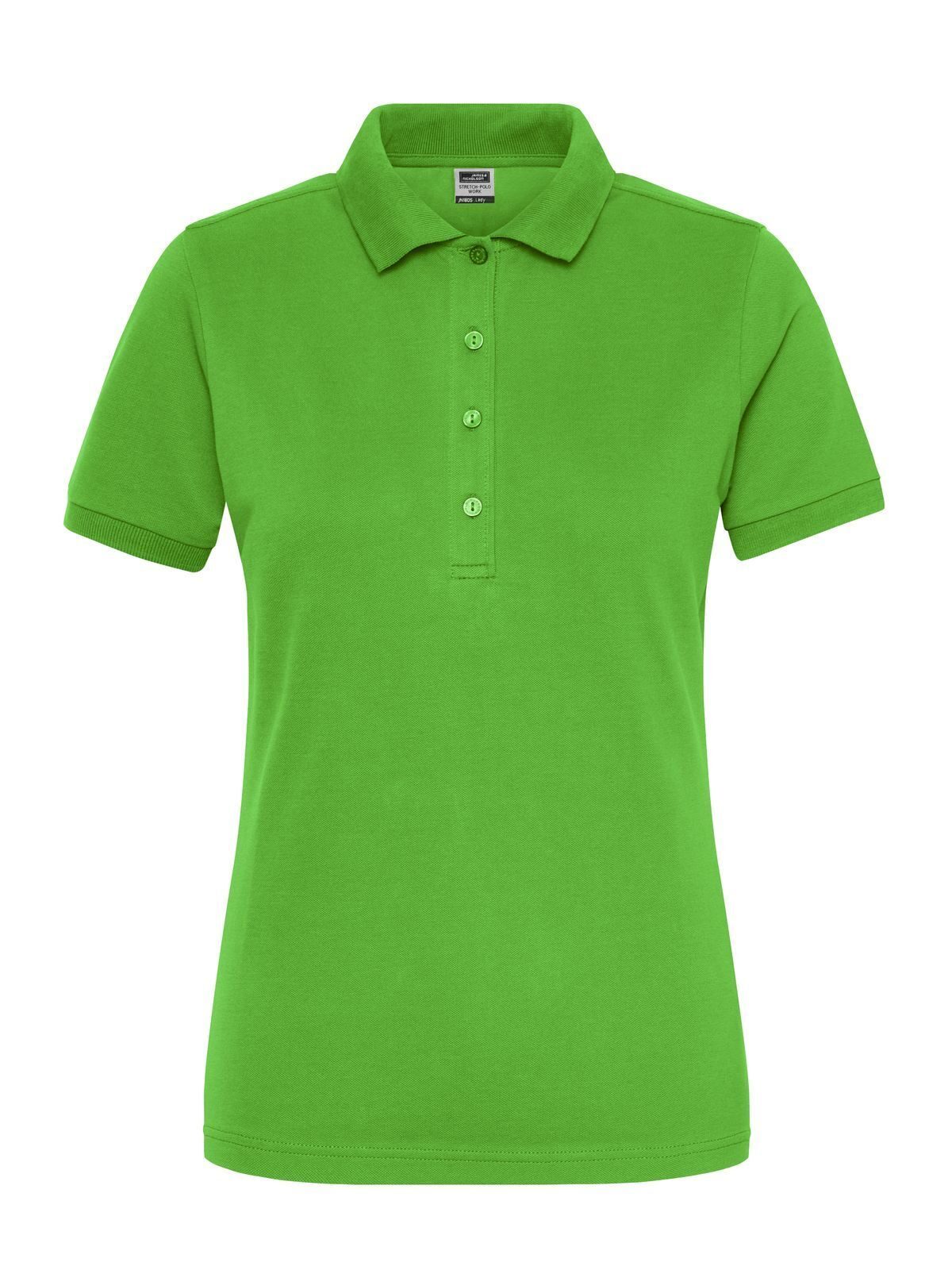 Ladies' Bio Stretch-Polo Work - Solid Daiber Lime-Green