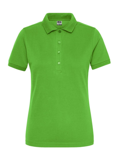 Ladies' Bio Stretch-Polo Work - Solid Daiber Lime-Green
