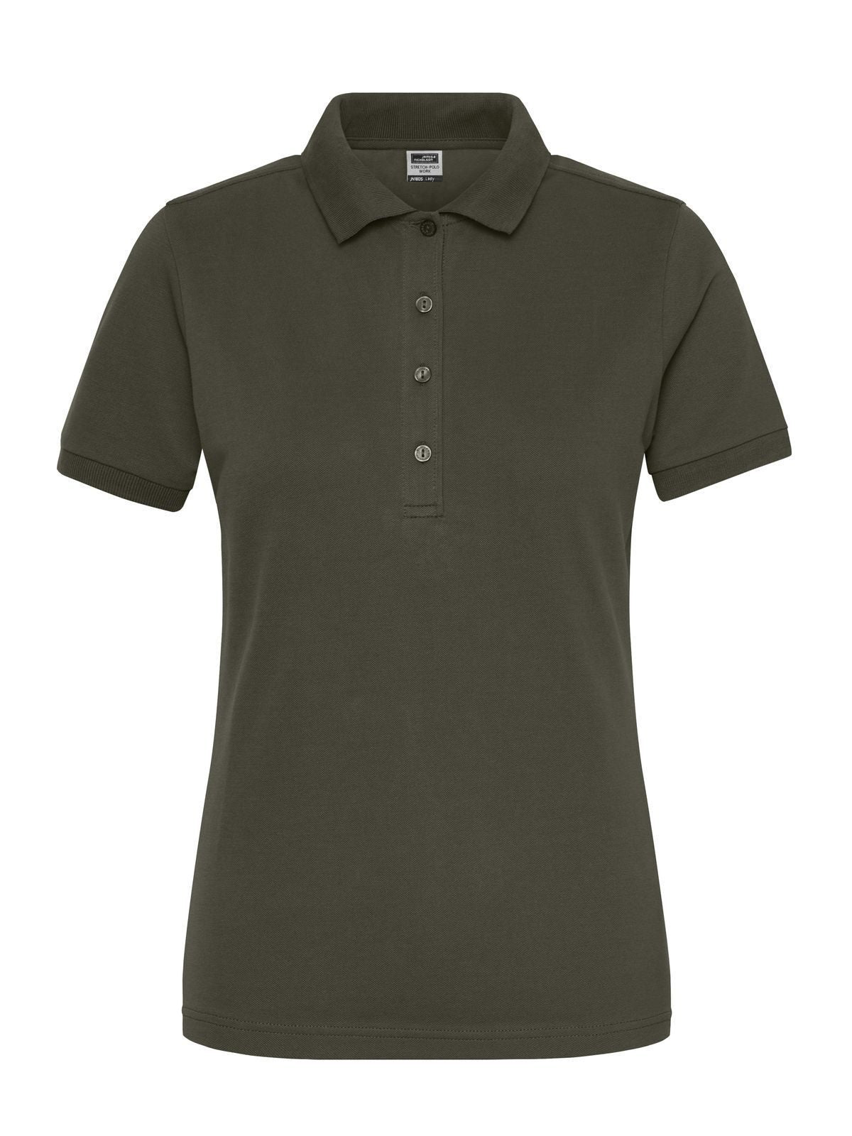 Ladies' Bio Stretch-Polo Work - Solid Daiber Olive