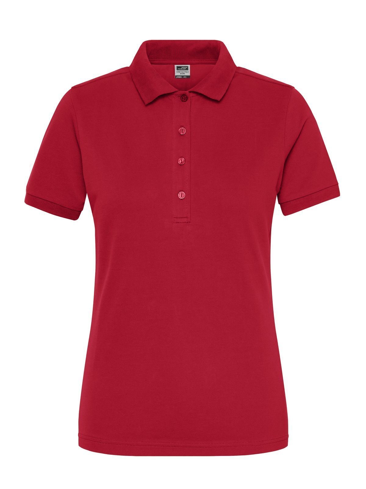 Ladies' Bio Stretch-Polo Work - Solid Daiber Red