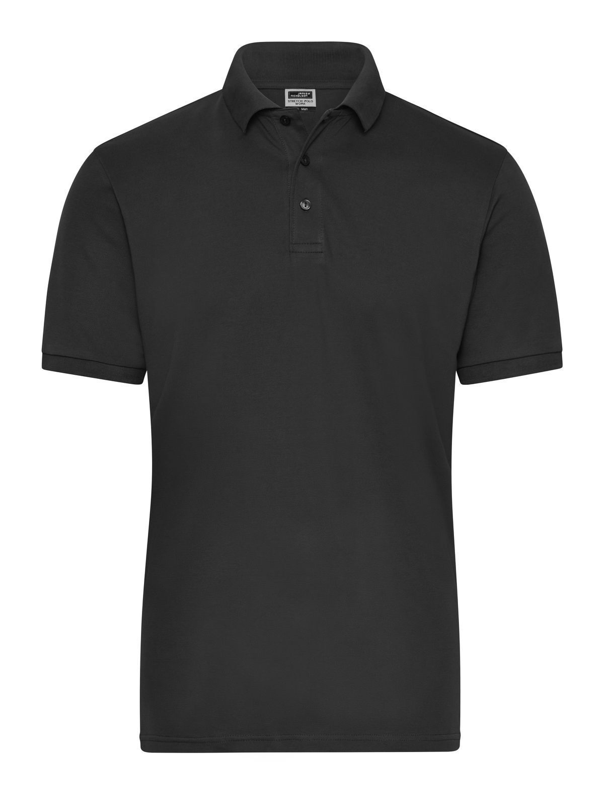 Men's Bio Stretch-Polo Work - Solid Daiber Black