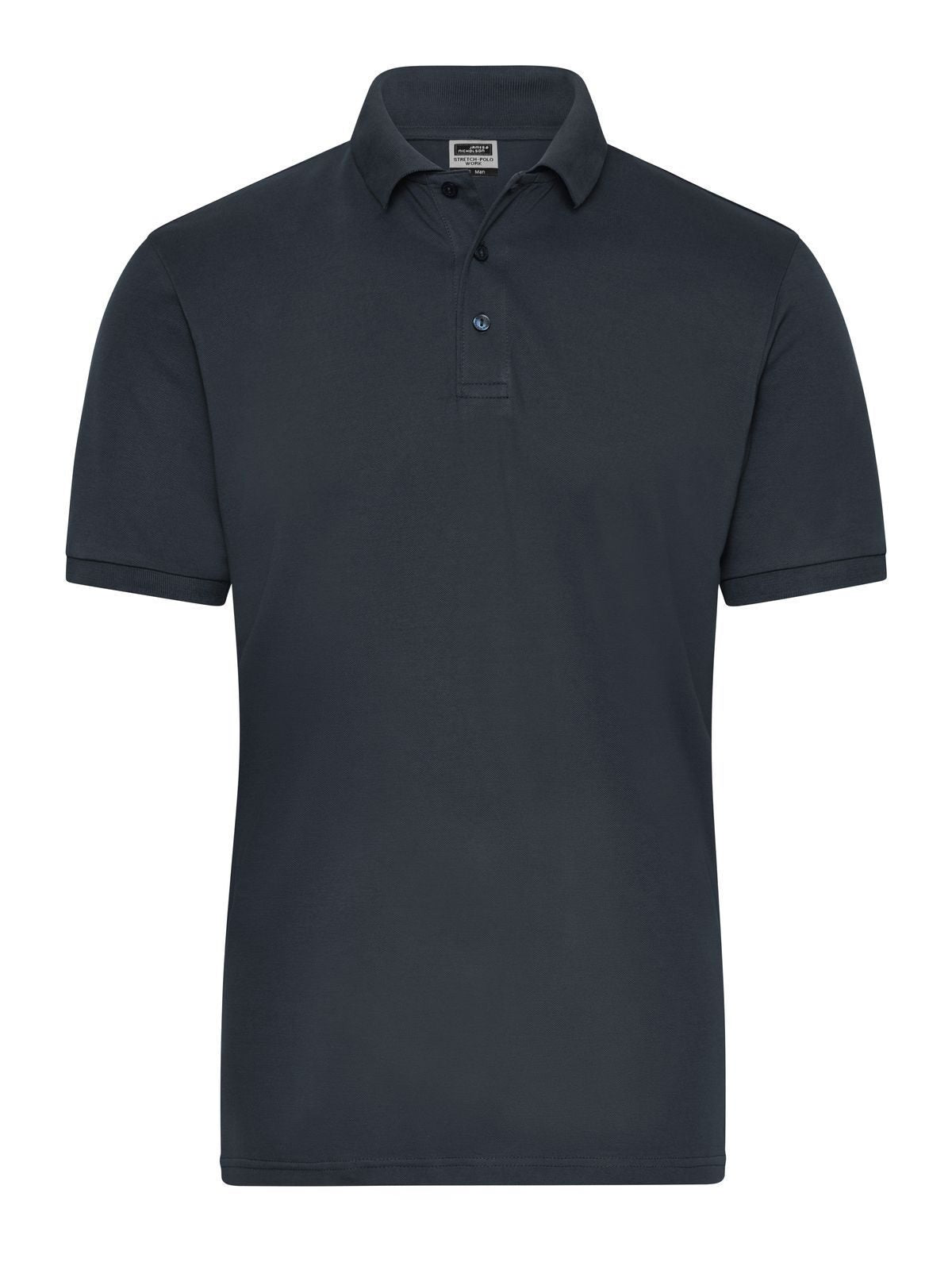 Men's Bio Stretch-Polo Work - Solid Daiber Carbon