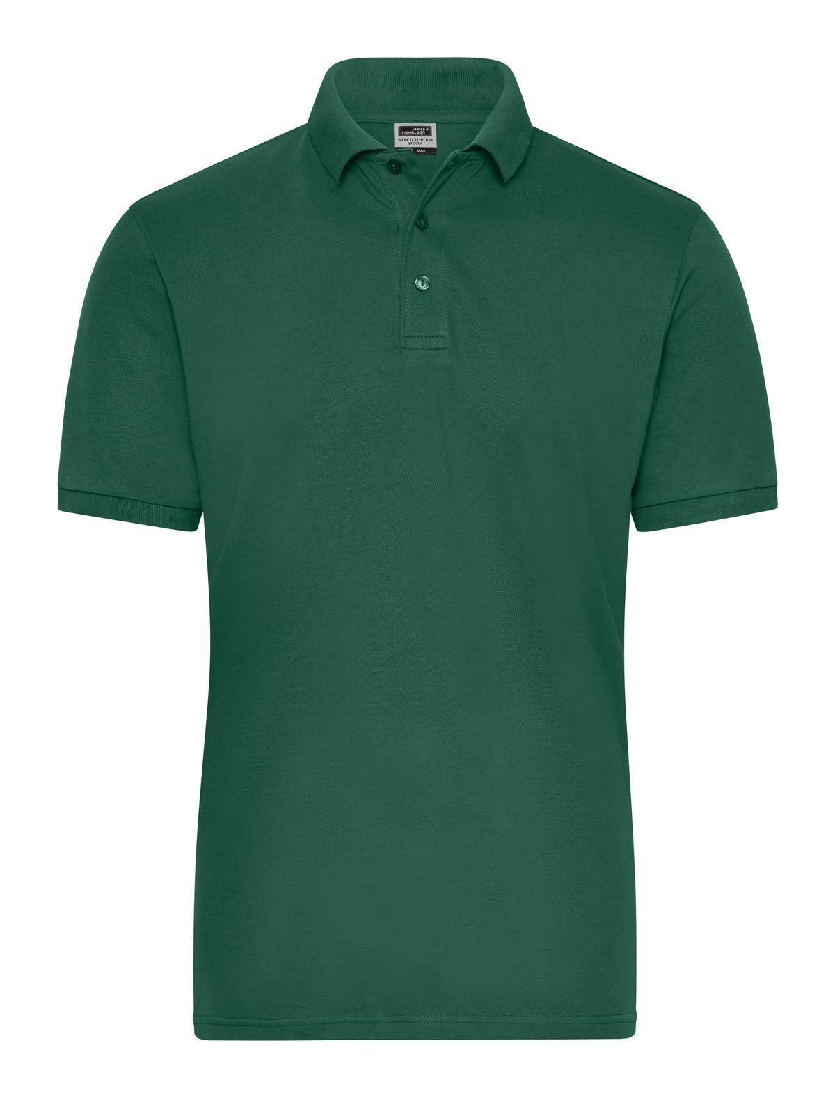 Men's Bio Stretch-Polo Work - Solid Daiber Dark-Green