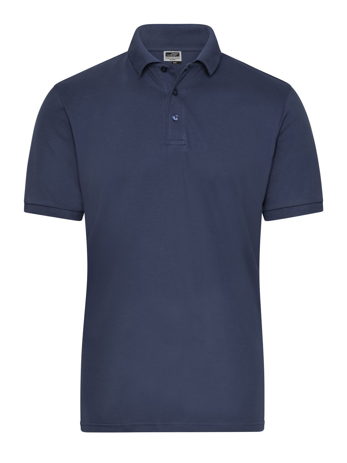 Men's Bio Stretch-Polo Work - Solid Daiber Navy