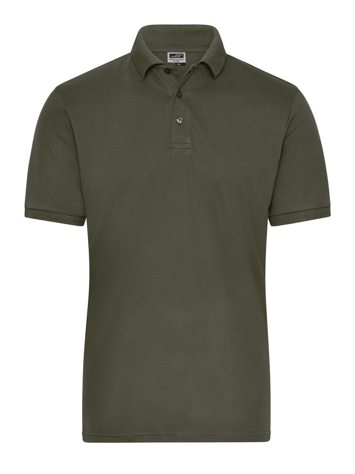 Men's Bio Stretch-Polo Work - Solid Daiber Olive