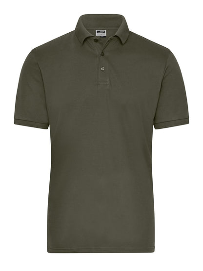 Men's Bio Stretch-Polo Work - Solid Daiber Olive