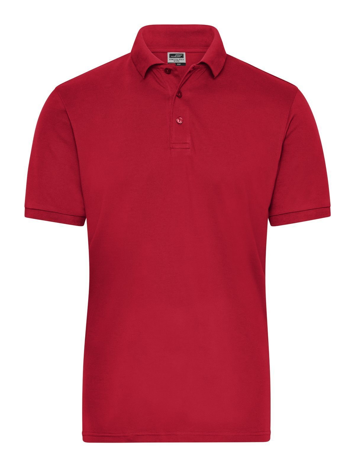 Men's Bio Stretch-Polo Work - Solid Daiber Red