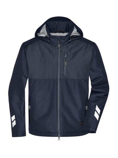 Padded Hardshell Workwear Jacket Daiber Navy/Carbon