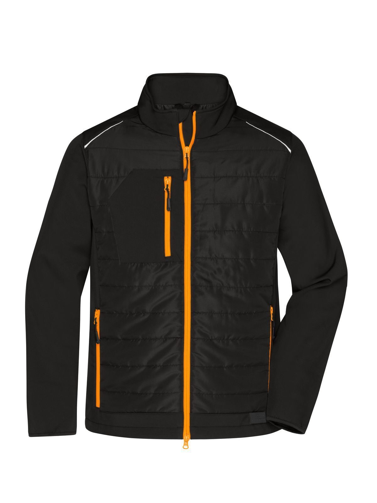 Men's Hybrid Jacket Daiber Black/Neon-Orange
