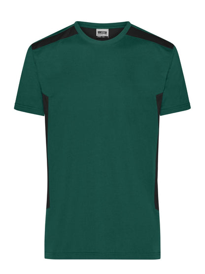 Men's Workwear T-Shirt - Strong Daiber Dark-Green/Black