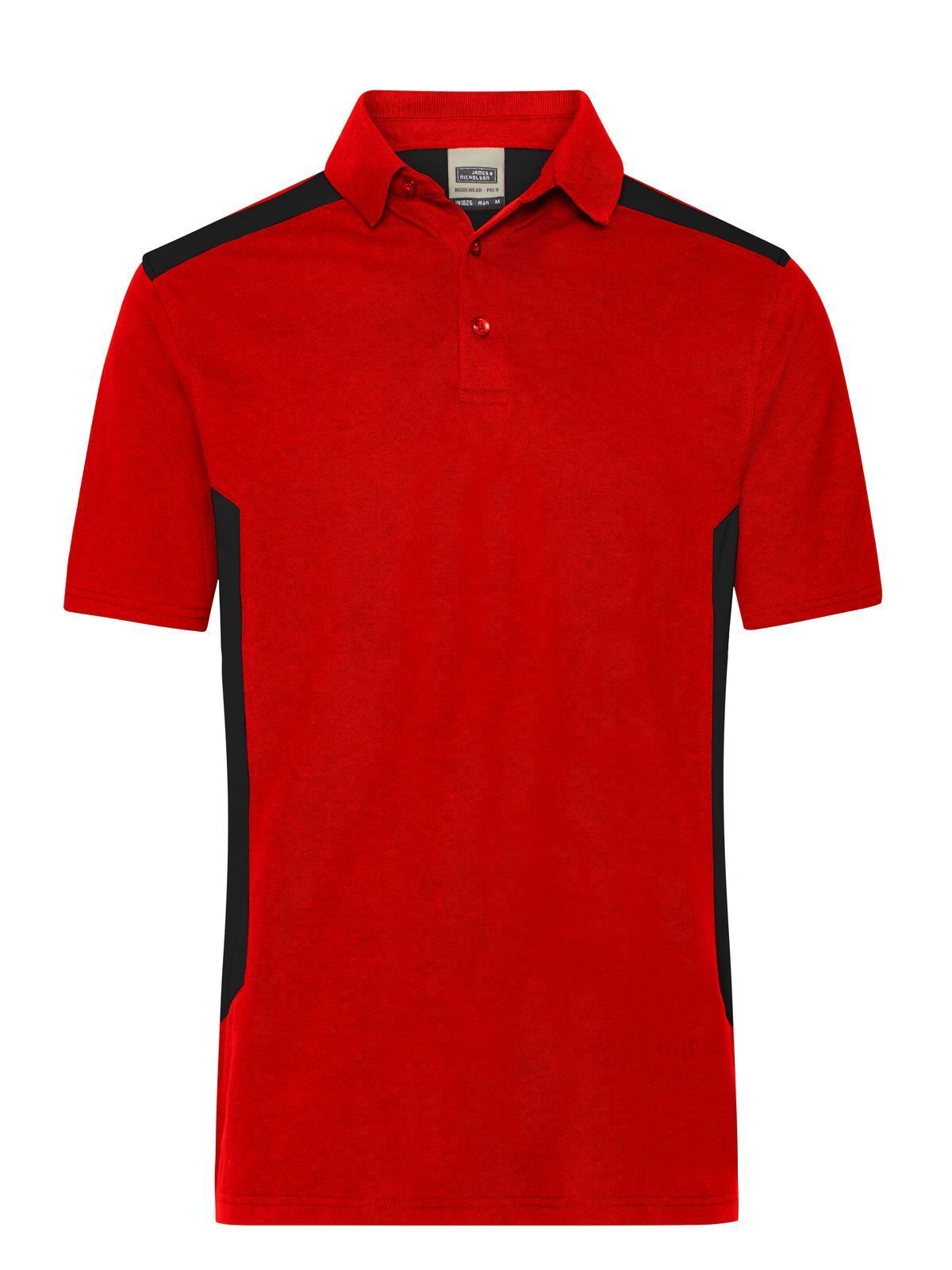 Men's Workwear Polo - Strong Daiber Red/Black