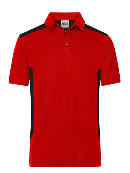 Men's Workwear Polo - Strong Daiber Red/Black