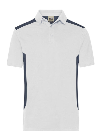 Men's Workwear Polo - Strong Daiber White/Carbon