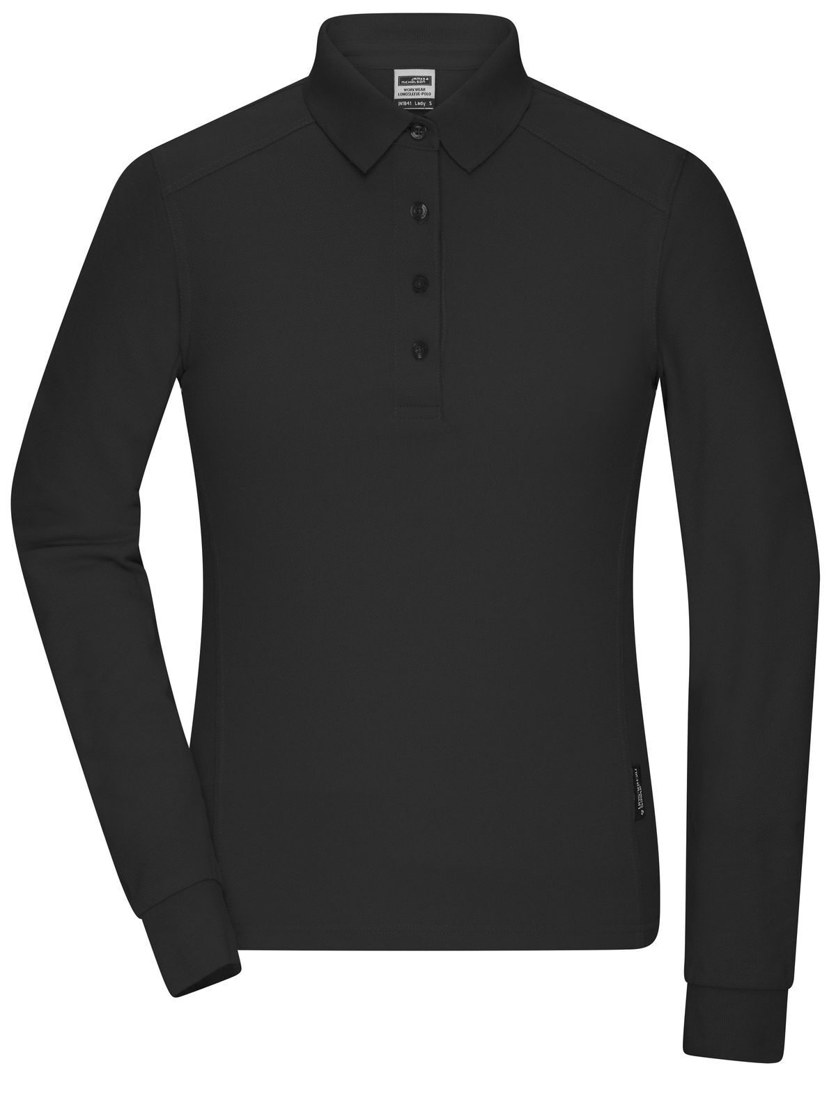 Ladies' Workwear-Longsleeve Polo Daiber Black