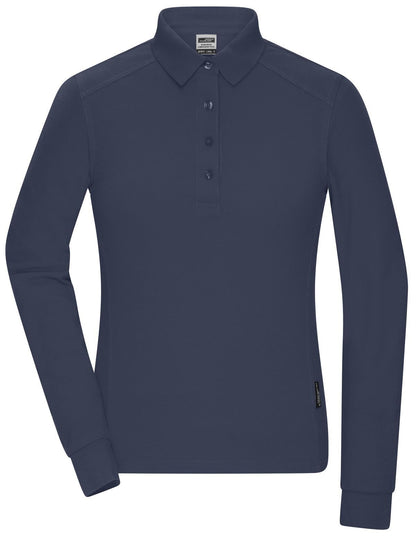 Ladies' Workwear-Longsleeve Polo Daiber Navy