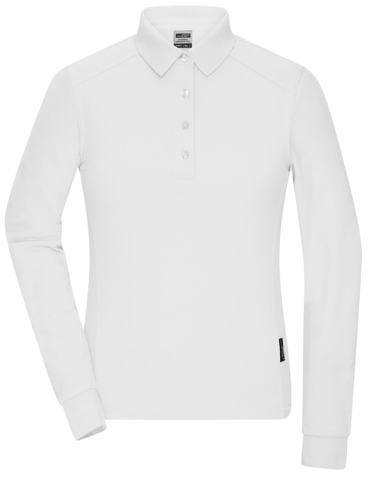 Ladies' Workwear-Longsleeve Polo Daiber White