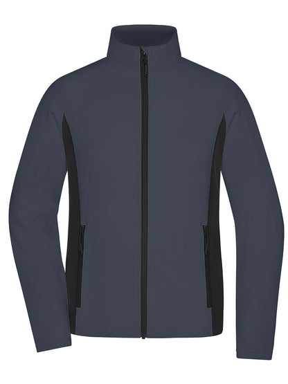 Ladies' Stretchfleece Jacket Daiber Carbon/Black