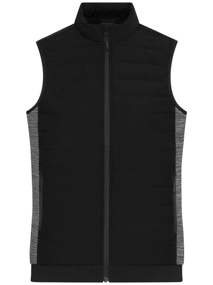 Ladies' Padded Hybrid Vest Daiber Black/Carbon-Melange