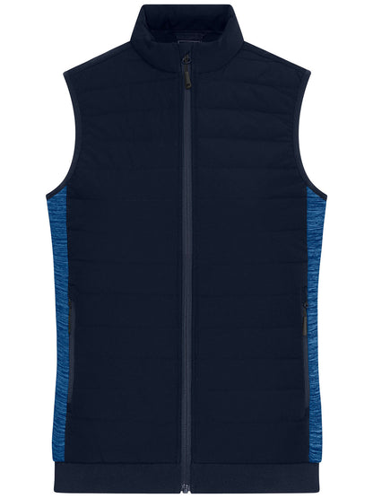Ladies' Padded Hybrid Vest Daiber Navy/Royal-Melange