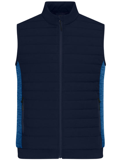 Men's Padded Hybrid Vest Daiber Navy/Royal-Melange