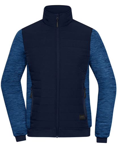 Ladies' Padded Hybrid Jacket Daiber Navy/Royal-Melange