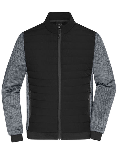 Men's Padded Hybrid Jacket Daiber Black/Carbon-Melange