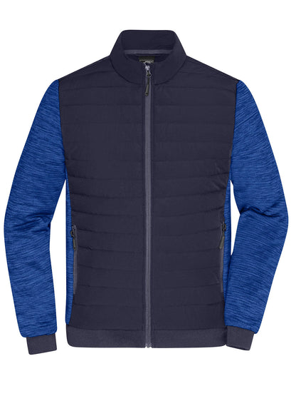 Men's Padded Hybrid Jacket Daiber Navy/Royal-Melange