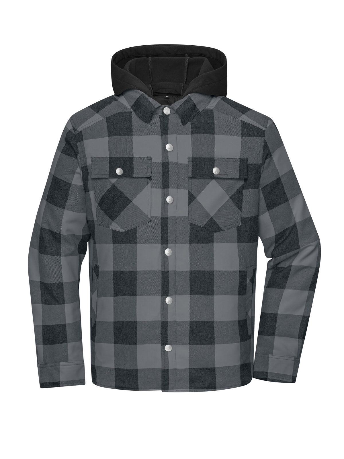 Workwear Check Shirt Jacket Daiber Black/Metal-Grey