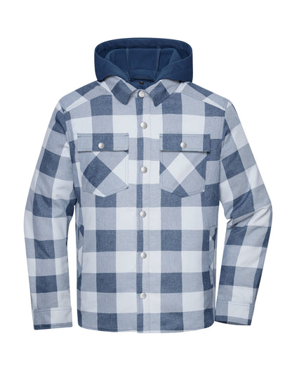 Workwear Check Shirt Jacket Daiber Deep-Blue/Foggy-Grey