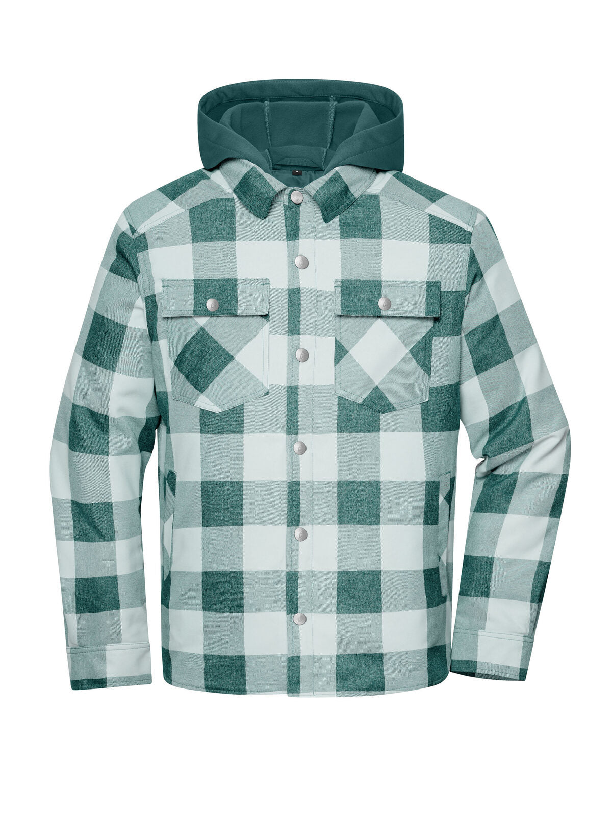 Workwear Check Shirt Jacket Daiber Industrial-Green/Foggy-Grey