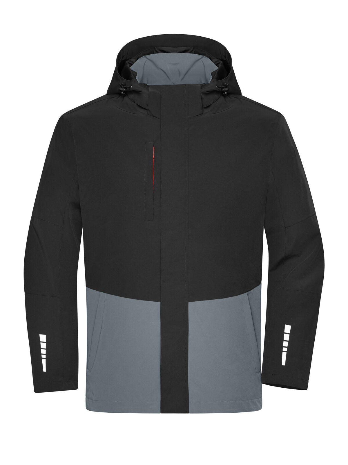 Workwear Hardshell Rainjacket Daiber Black/Metal-Grey