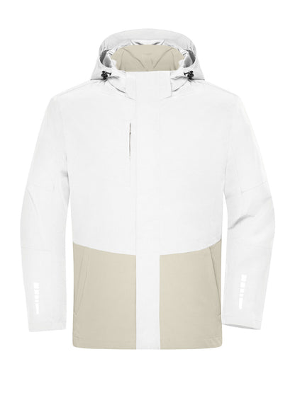 Workwear Hardshell Rainjacket Daiber White/Cement