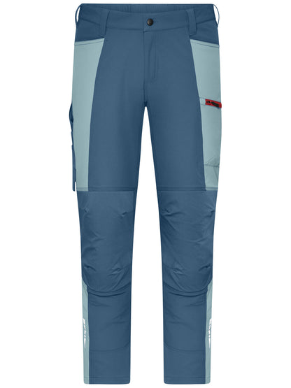Workwear Pants (All-Season) 4-Way Stretch Daiber Deep-Blue/Steel-Blue