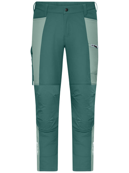 Workwear Pants (All-Season) 4-Way Stretch Daiber Industrial-Green/Foggy-Green