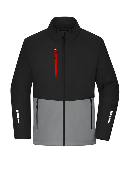 Workwear Softshell Jacket Daiber Black/Metal-Grey