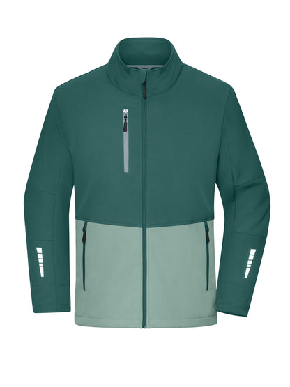 Workwear Softshell Jacket Daiber Industrial-Green/Foggy-Green