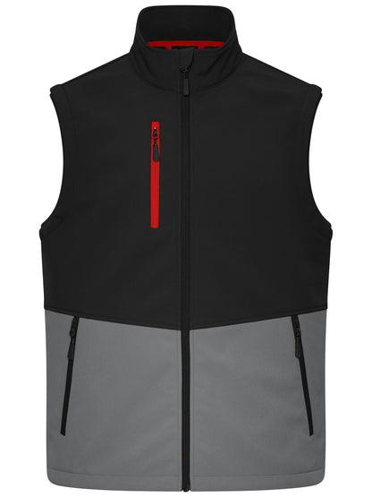 Workwear Softshell Vest Daiber Black/Metal-Grey