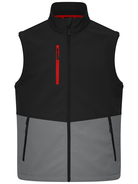 Workwear Softshell Vest Daiber Black/Metal-Grey