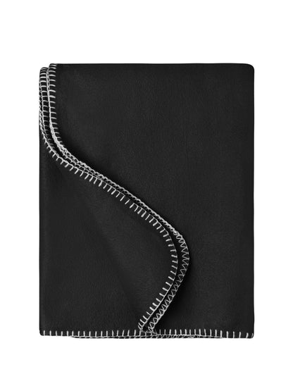 Fleece Blanket 130x170 Daiber Black/Light-Grey