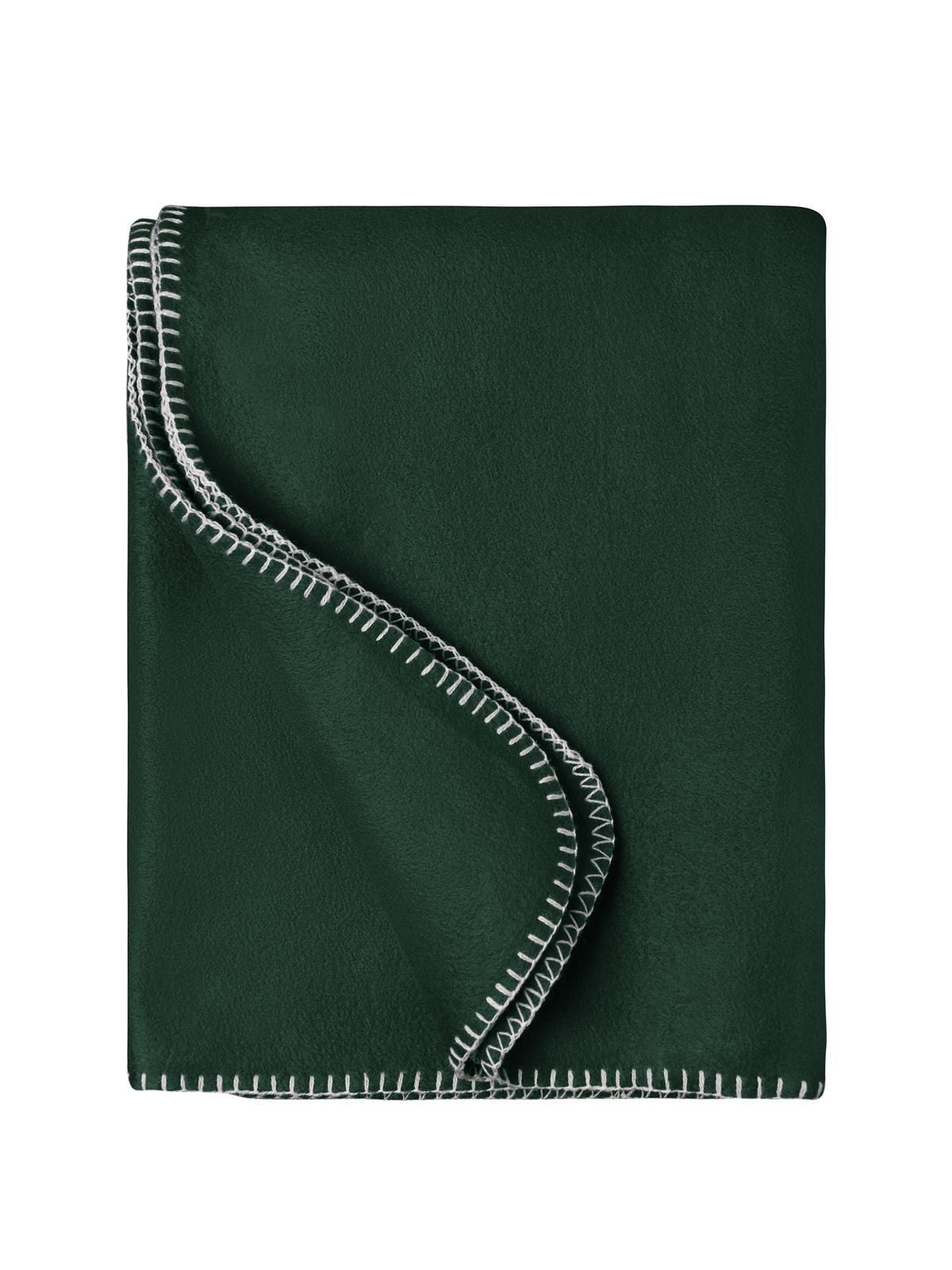 Fleece Blanket 130x170 Daiber Dark-Green/Natural