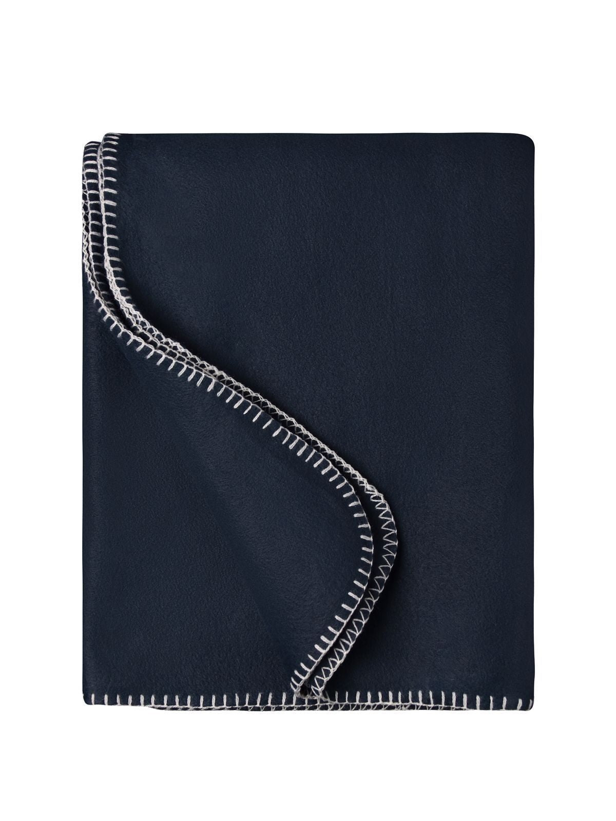 Fleece Blanket 130x170 Daiber Blun Navy/Naturale