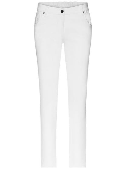 Ladies' 5-Pocket-Stretch-Pants Daiber White