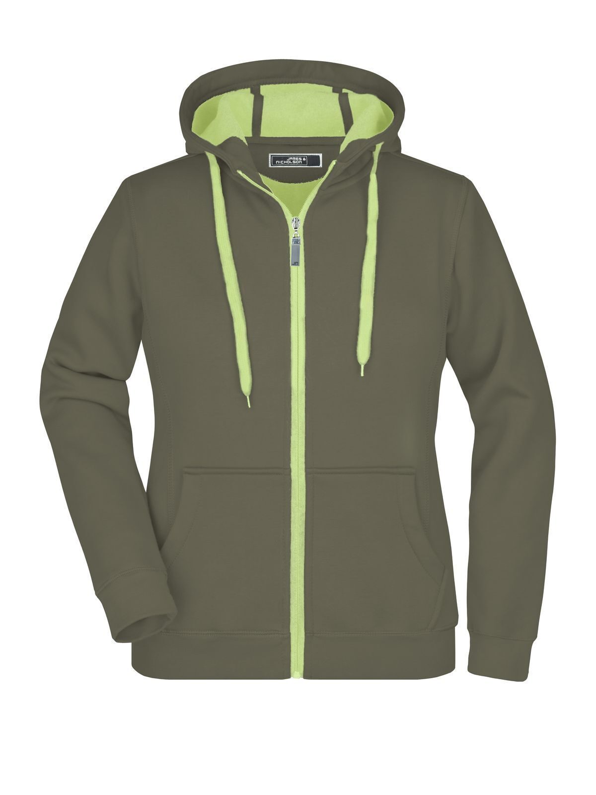 Ladies' Doubleface Jacket Daiber Olive/Lime-Green