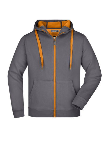 Men's Doubleface Jacket Daiber Carbon/Orange