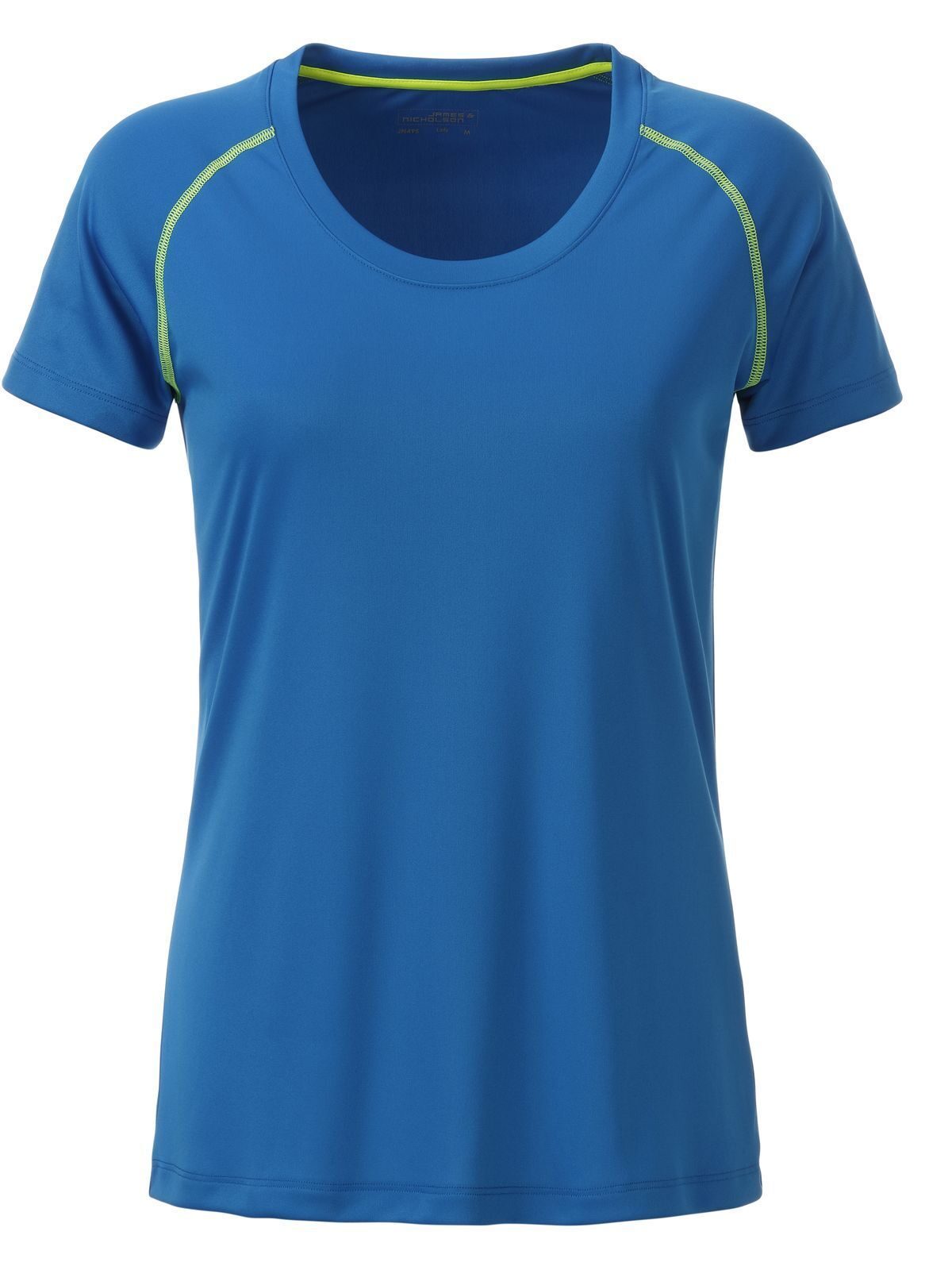 Ladies' Sports T-Shirt Daiber Bright-Blue/Bright-Yellow