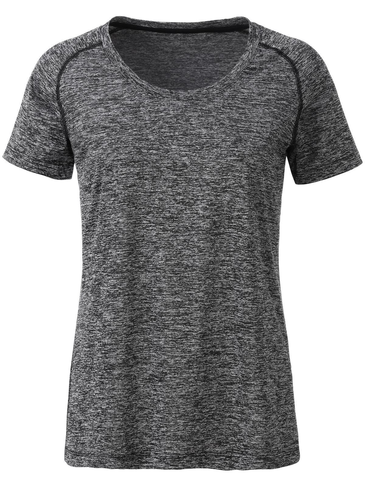 Ladies' Sports T-Shirt Daiber Black-Melange/Black
